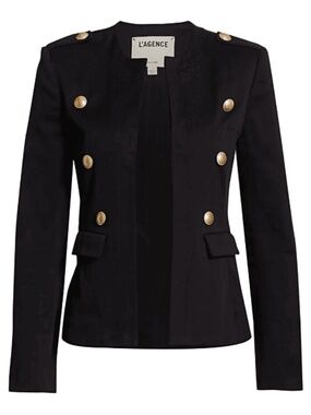 L’Agence Black The Rye Jacket / Blazer